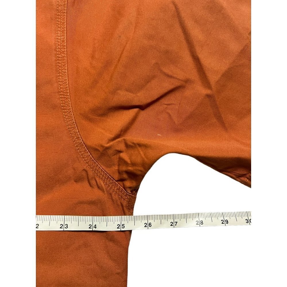 Carhartt Men's Button Orange Short Sleeve Shirt - Picture 4 of 5